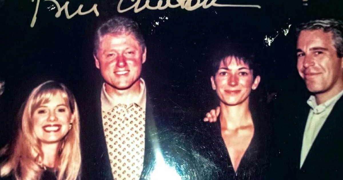 Viral image claims to show young Hillary Clinton with Bill Clinton, Ghislaine Maxwell and Jeffrey Epstein (@realJoelFischer/X)