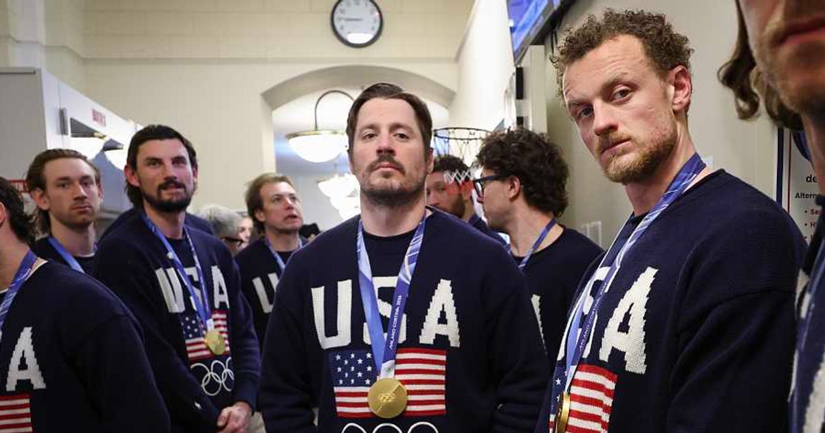 A Canadian newspaper criticized the US men’s hockey team following its gold medal victory at the 2026 Winter Olympics (Getty Images)