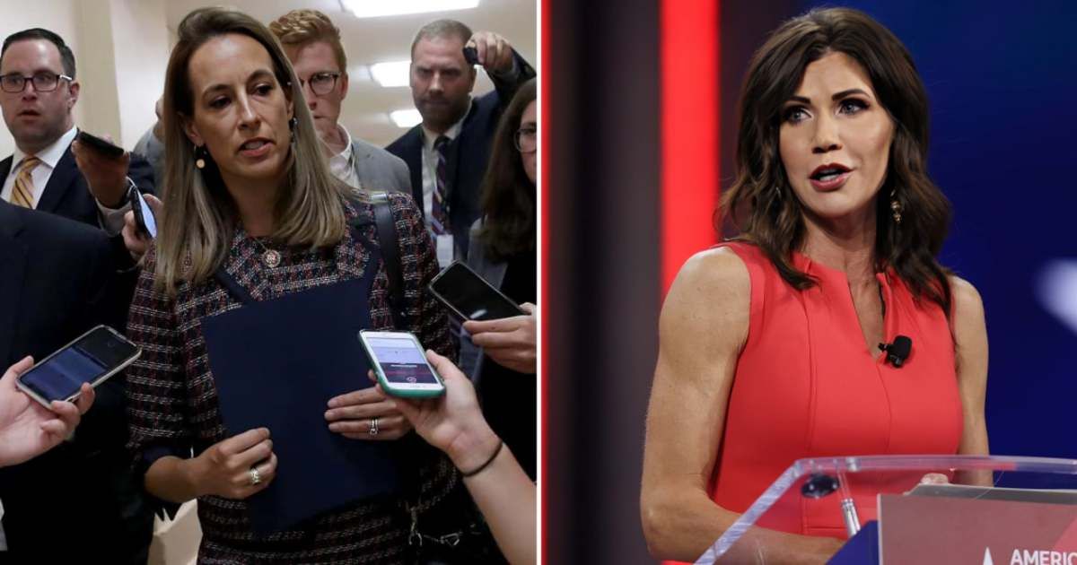 Mikie Sherrill is pressing Kristi Noem over plans to transform a local warehouse into a 1,500-bed ICE detention center (Getty Images)