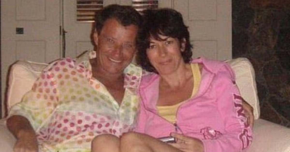 A viral photo claimed to show Ghislaine Maxwell with Chief Justice John Roberts (@Sparky6461/X)