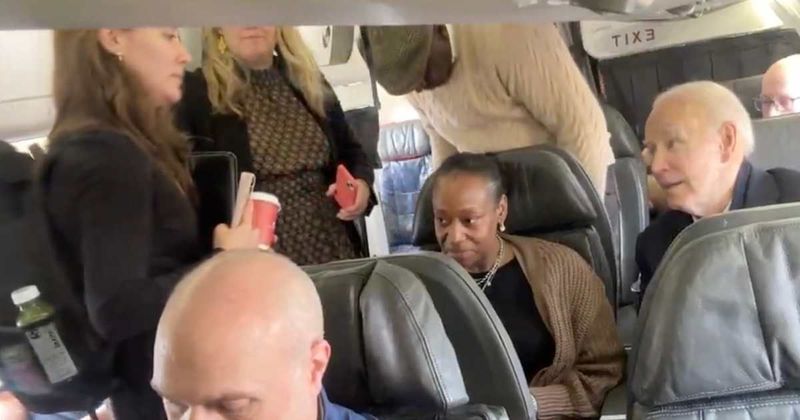 Biden gives three-word reply after woman confronts him about Gaza deaths on flight