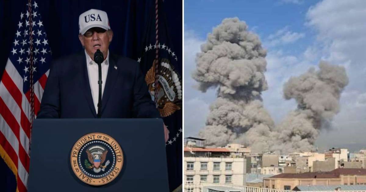 Donald Trump announced in a video on Truth Social that the US military has begun major combat operations in Iran (@realDonaldTrump/X, AP) 