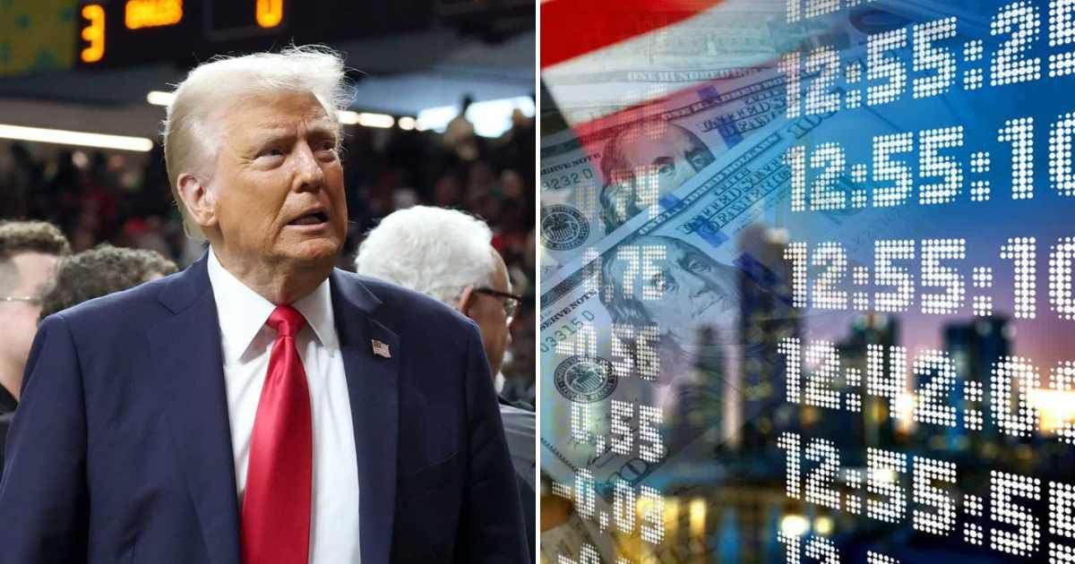 A viral post suggested Trump had announced the closure of US stock exchanges amid rising tensions (Getty Images)