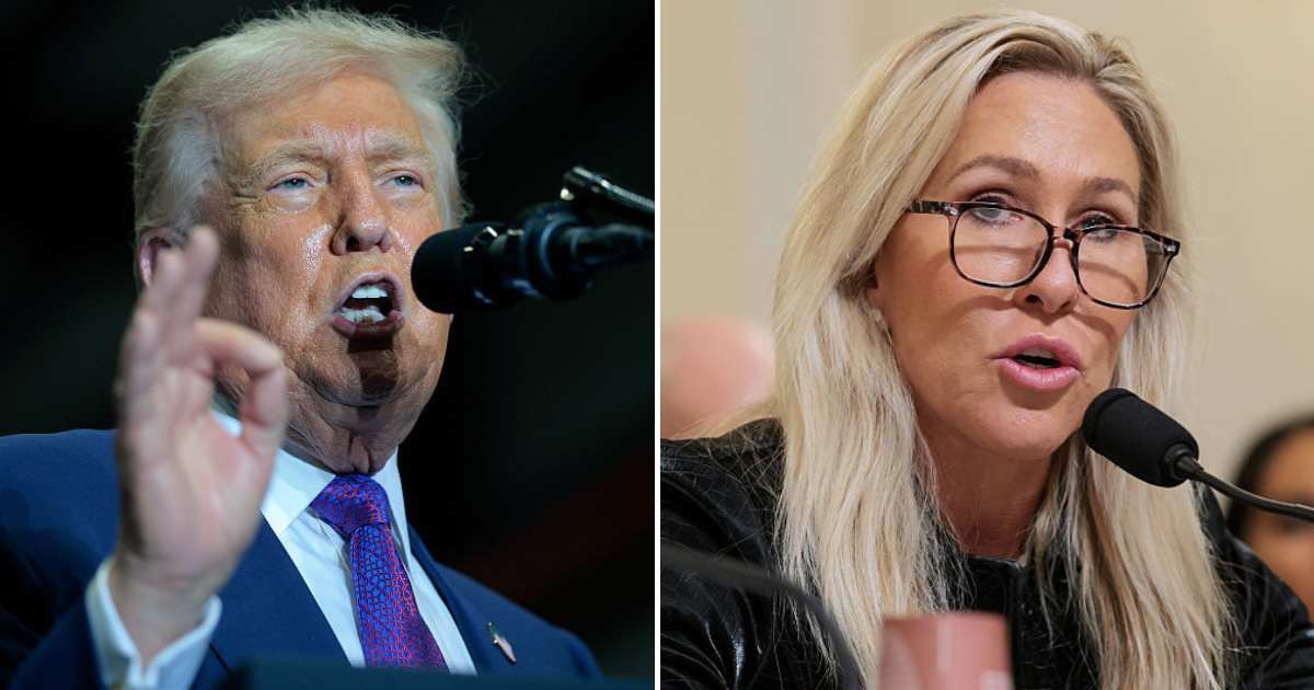 Former Rep Marjorie Taylor Greene criticized President Donald Trump over the United States’ strikes on Iran, arguing that the move violated the 'America First' promise (Getty Images)