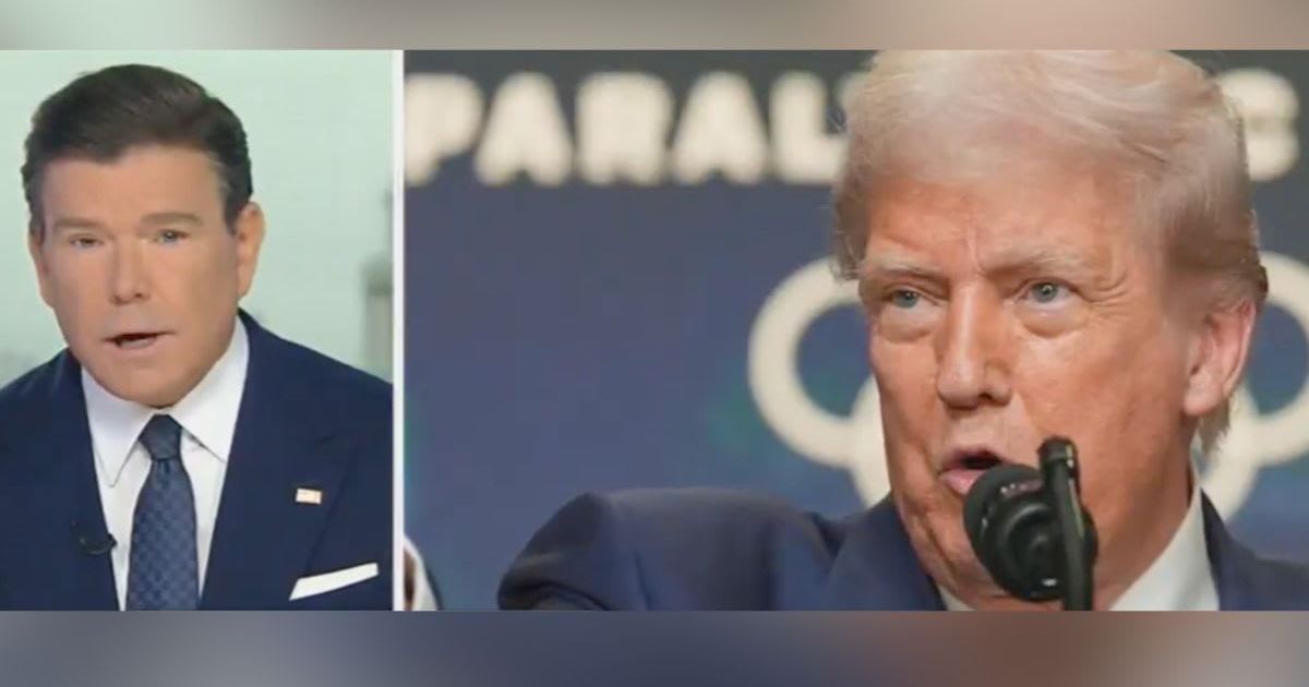 Fox News anchor Bret Baier said President Donald Trump suggested US intelligence and earlier overseas operations shaped the administration's approach to strikes on Tehran targets (Screengrab/@FoxNews/X)