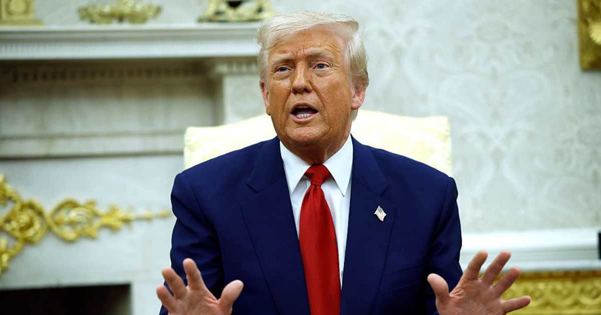 President Donald Trump, while speaking to reporters on Tuesday said US-Israel strikes against Iran helped avert a full-blown nuclear war (Getty Images)