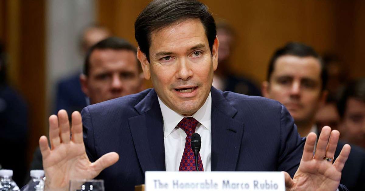 Secretary of State Marco Rubio spoke to reporters on March 3, defending US strikes on Iran (Chip Somodevilla/Getty Images)