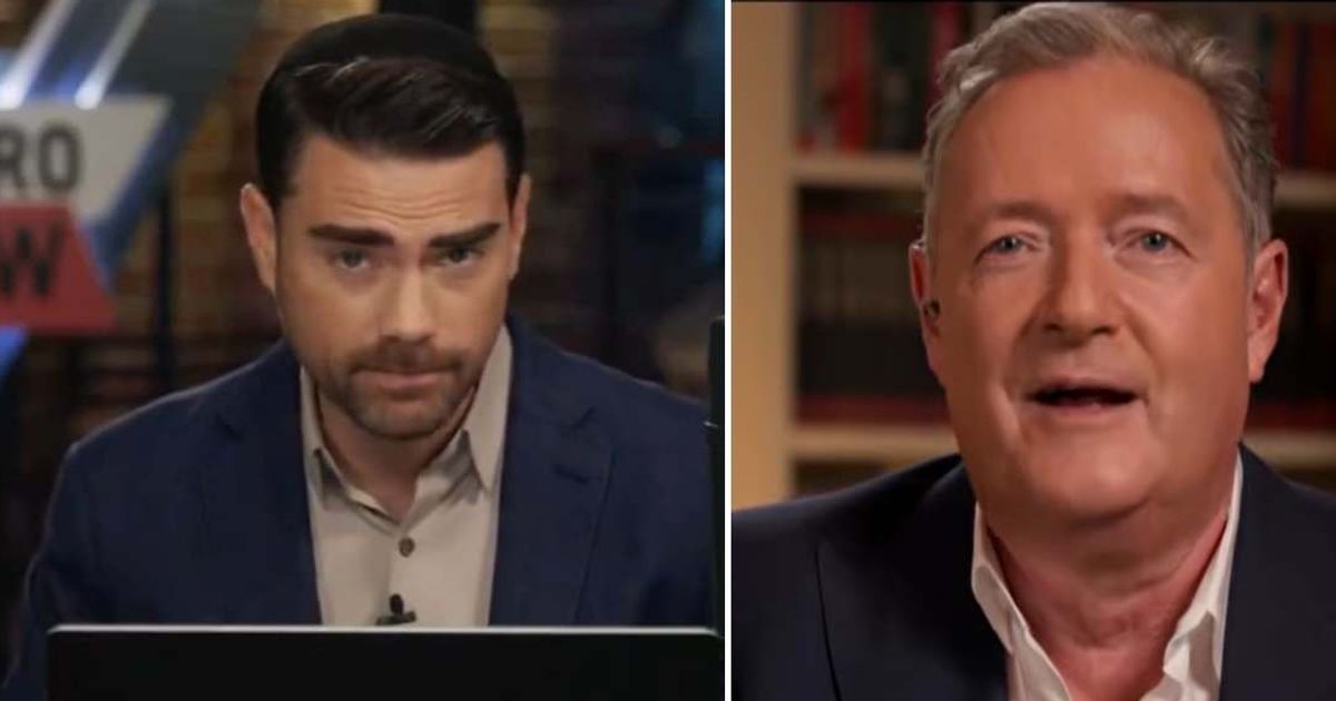 Ben Shapiro tore into Piers Morgan for hosting comedian and 'America hater' Dave Smith on his show (Screengrab/@benshapiro/X, Screengrab/Piers Morgan Uncensored/Youtube)