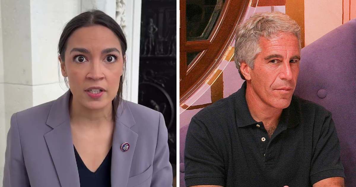 Alexandria Ocasio-Cortez questioned Donald Trump’s foreign policy decisions during an interview discussing the Epstein files (Screengrab/@Acyn/X, Getty Images)