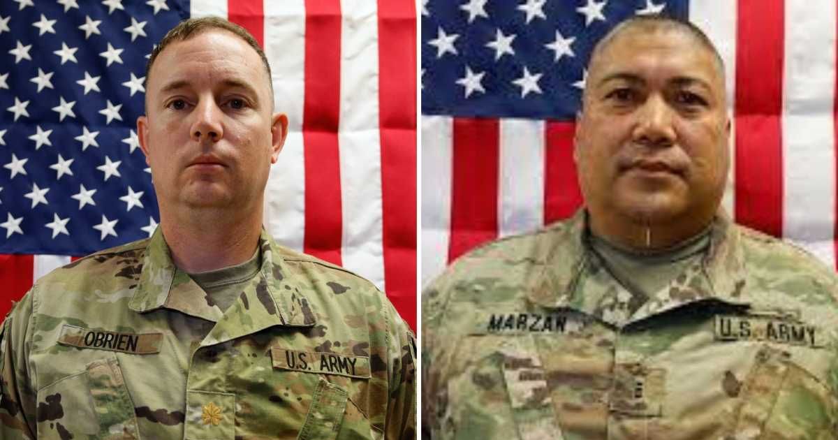 The soldiers identified were Chief Warrant Officer 3 Robert Marzan, 54, from Sacramento and Maj Jeffrey O’Brien, 45, from Indianola, Iowa (US Army via AP, Chief Warrant Officer 3 Robert Marzan-photo US Army Reserve)