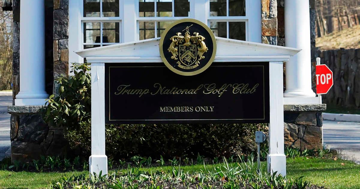 President Donald Trump’s Trump National Golf Club in Westchester reportedly charges $50,000–$100,000 initiation fees and about $15,000 annually, though exact costs vary (Getty Images)