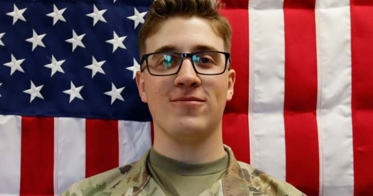 Iowa soldier Declan Coady, 20, remembered by family after drone strike in Kuwait (@USArmyReserve/X)