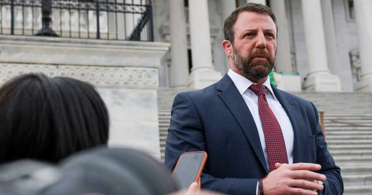 Mullin discussed his unexpected nomination to lead the Department of Homeland Security and outlined his goal of protecting Americans while seeking bipartisan backing (Anna Moneymaker/Getty Images)