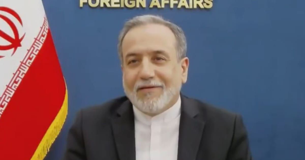 Iran’s Foreign Minister Abbas Araghchi condemned the attack as an 'atrocity at sea,' saying the warship had been struck in international waters about 2,000 miles from Iran’s shores (Screengrab/X/@MarioNawfal)