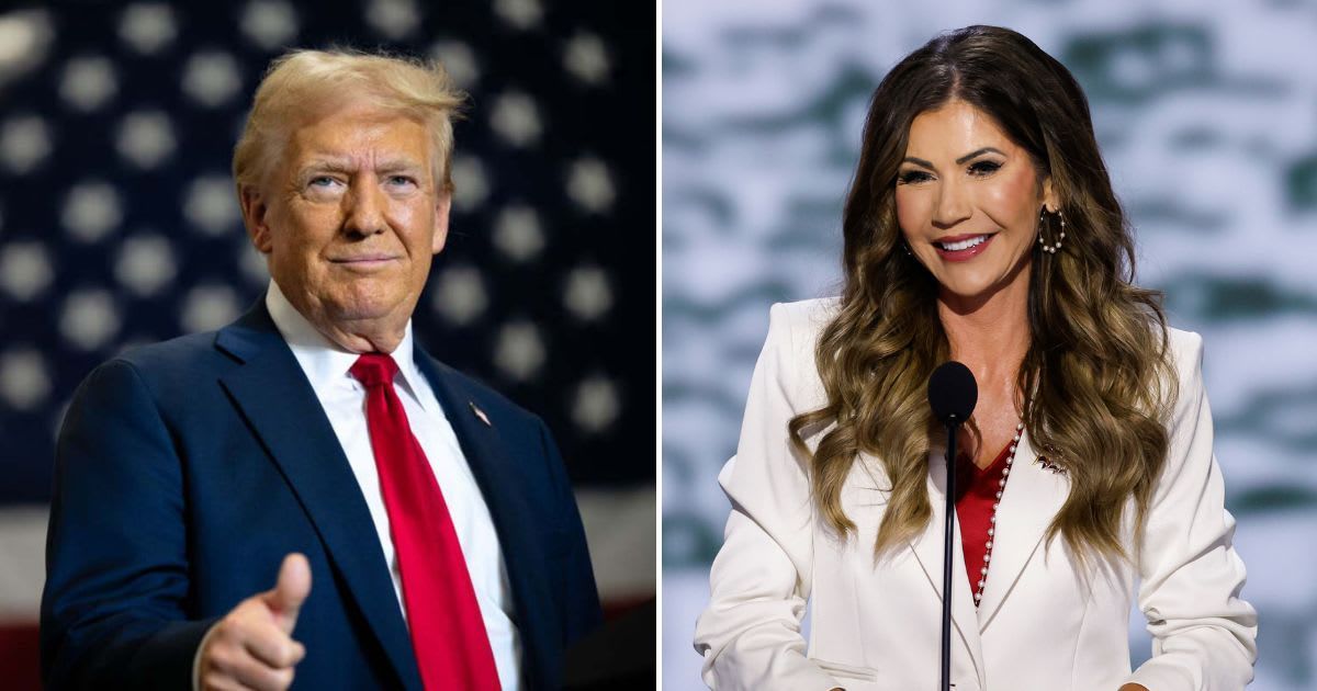 President Trump claimed that his presidential campaign cost less than Noem’s recent DHS advertising campaign (Getty Images)