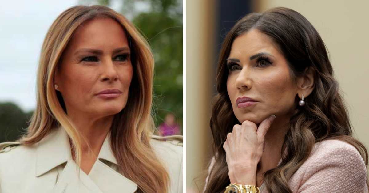 Kristi Noem allegedly allowed Melania Trump to use a DHS luxury aircraft for travel between Washington, DC, and New York (Getty Images)