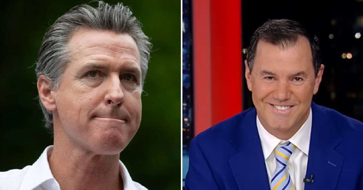 Joe Concha predicts Gavin Newsom 'will NOT be the nominee in 2028' as he calls him a 'pathological narcissist' on Fox News (Getty Images, Fox News Clips/ Youtube)