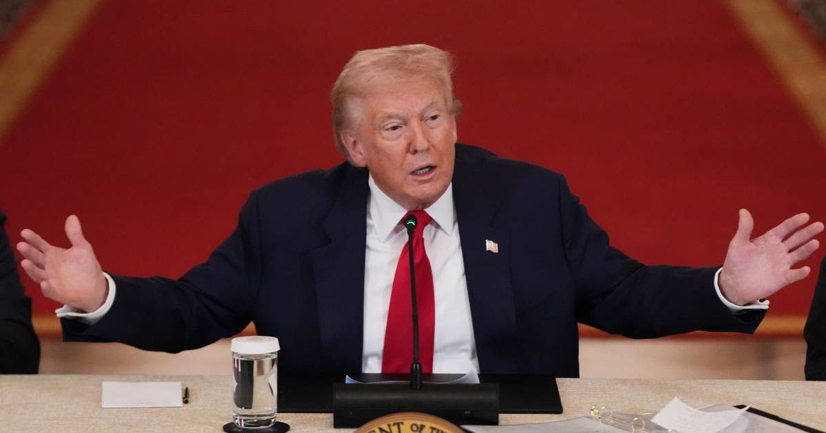 Donald Trump joked he won’t learn Latin American leaders’ language at the Shield of the Americas summit, praising Marco Rubio’s 'language advantage' (AP Photo/Julia Demaree Nikhinson)