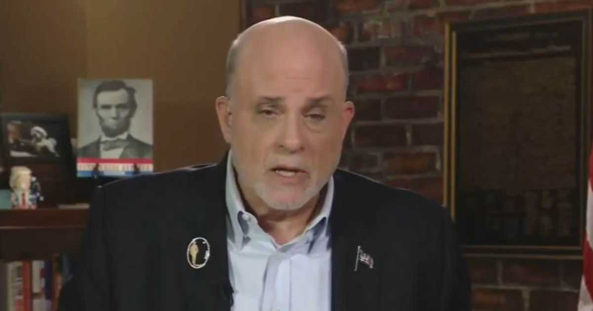 Mark Levin rejected claims that Donald Trump supporters are divided over Iran strikes, accusing the media and critics of exaggerating tensions within the MAGA base (Screengrab/X/@BrandonStraka)