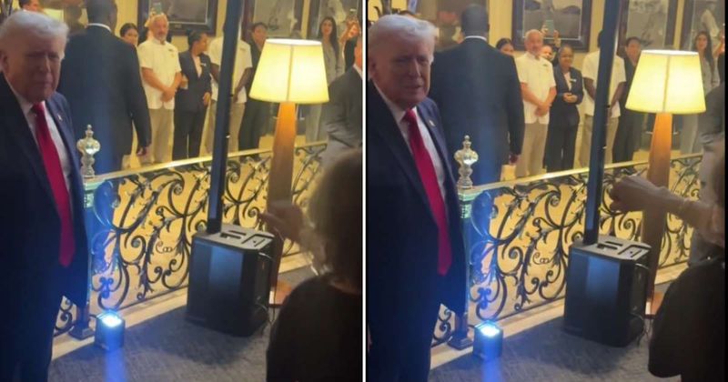 Trump calls infant 'perfect baby' while engaging attendees at Doral summit