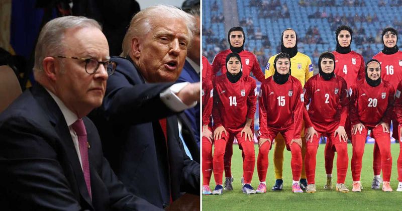 Trump confirms Australia is sheltering Iranian women's soccer team who stood up to the regime