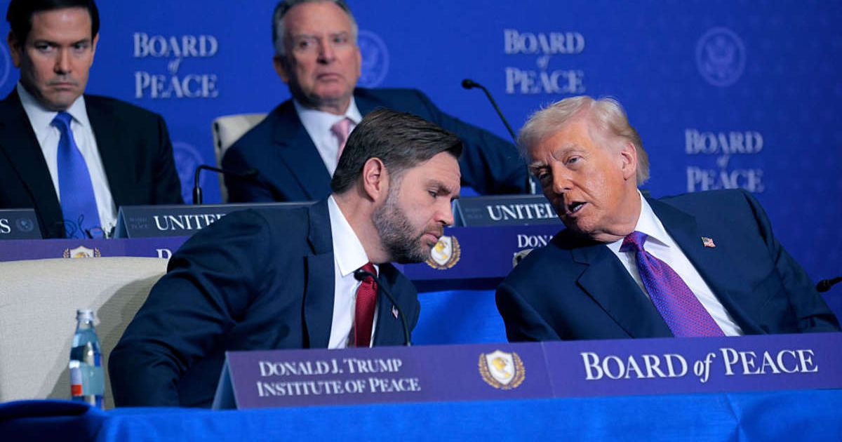 President Donald Trump said he and Vice President JD Vance agreed on striking Iran, despite Vance being 'less enthusiastic,' amid scrutiny over his past anti-war stance (Getty Images)