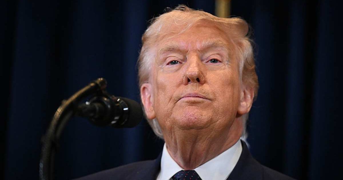 President Donald Trump spoke about his administration's strikes on Iran, claiming that Iran owns Tomahawk missiles (Roberto Schmidt/Getty Images)
