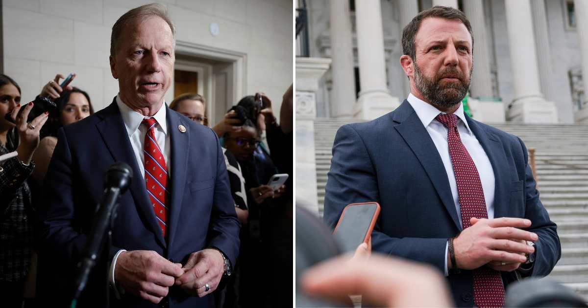 Rep Kevin Hern entered the race for the seat expected to open if Senator Markwayne Mullin leaves Congress to lead the Department of Homeland Security (Chip Somodevilla/Getty Images, Anna Moneymaker/Getty Images)