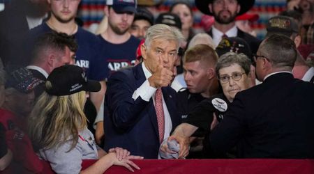 Trump faces backlash after asking for ‘Ave Maria’ to be played as Dr Oz aids fainting woman