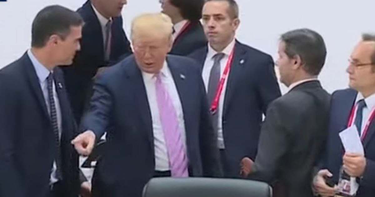 A video spread with the claim that Trump dismissed Spanish PM Pedro Sánchez over Iran (@LaVanguardia/YouTube)