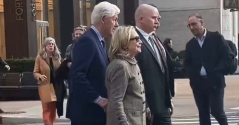Fact Check: Did Bill Clinton 'push' Hillary Clinton into busy NYC road?