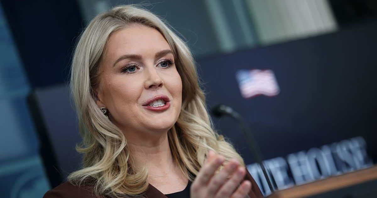 White House Press Secretary Karoline Leavitt rejected a report that federal authorities had warned California law enforcement about a potential Iranian retaliation attack (Getty Images)