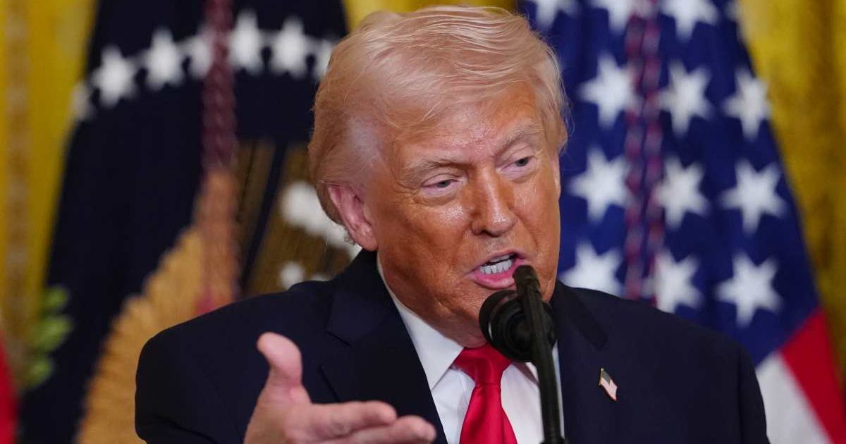 Donald Trump questioned why Democrats oppose voter ID laws, claiming they do so to cheat, while rejecting arguments that such measures are discriminatory (AP Photo/Julia Demaree Nikhinson)