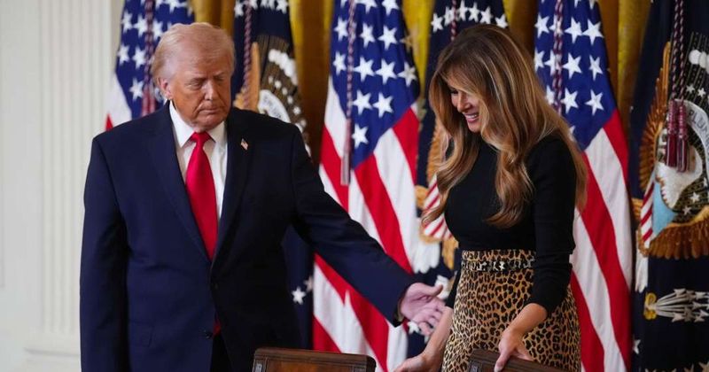 Trump praises Melania as a 'movie star' at Women's History Month event: 'She really is something!'