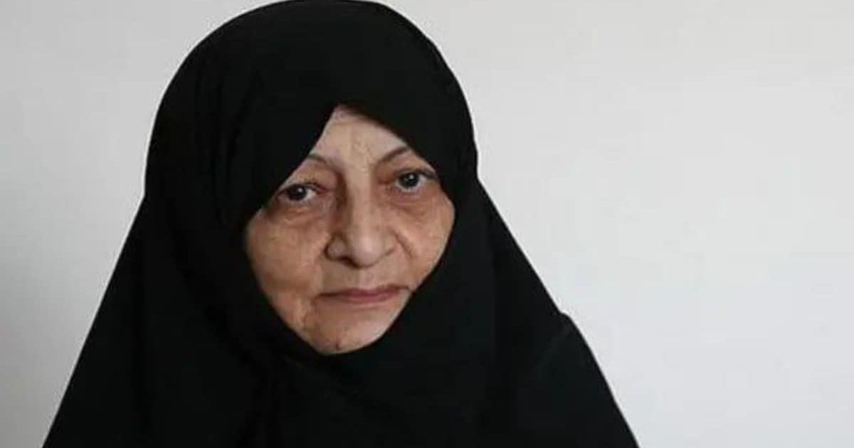 Reports claimed that Mansoureh Khojasteh Bagherzadeh, wife of late Ayatollah Ali Khamenei is dead (@NewsAlgebraIND/X)