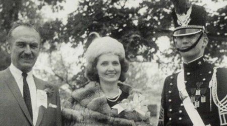 Trump shares rare monochrome photo with parents Fred and Mary at New York Military Academy