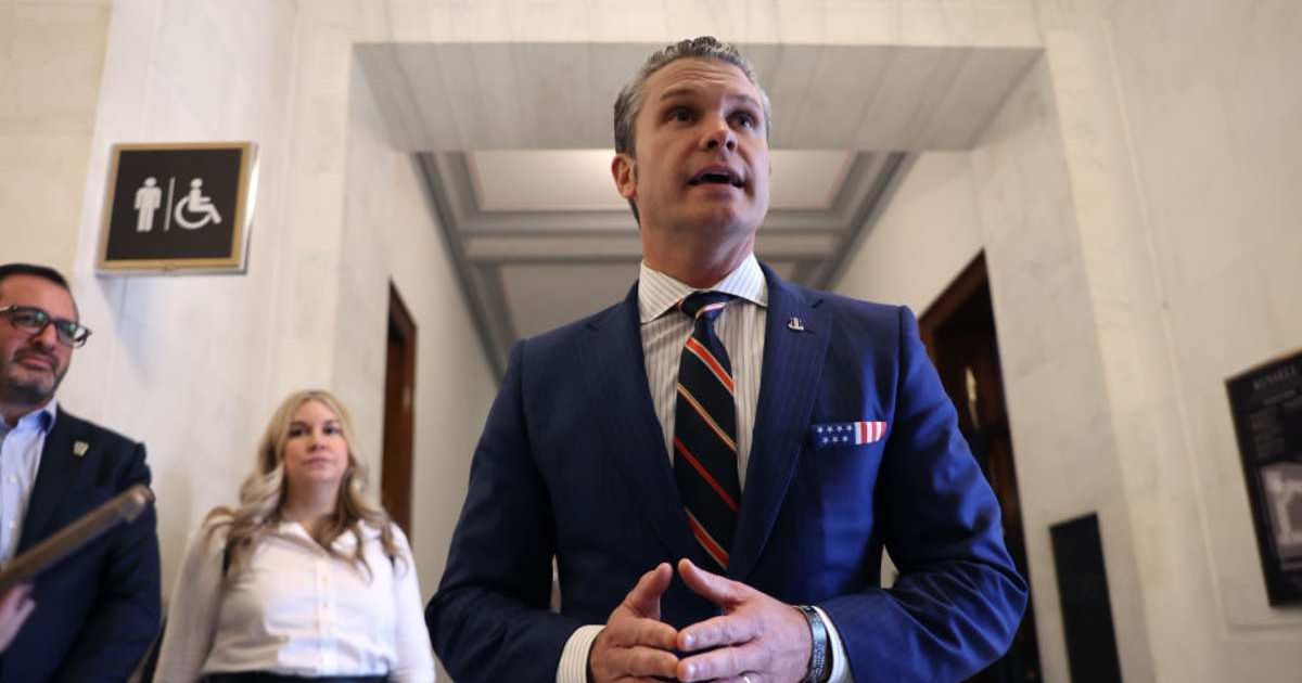 Pete Hegseth confirmed that Iranian naval mine-laying capabilities are being systematically targeted to help reopen the Strait of Hormuz (Photo by Chip Somodevilla/Getty Images)