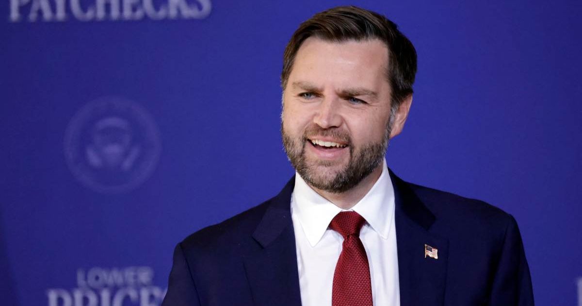JD Vance speaks during an event in Rocky Mount, North Carolina on Friday, March 13, 2026 (AP Photo/Chris Seward)