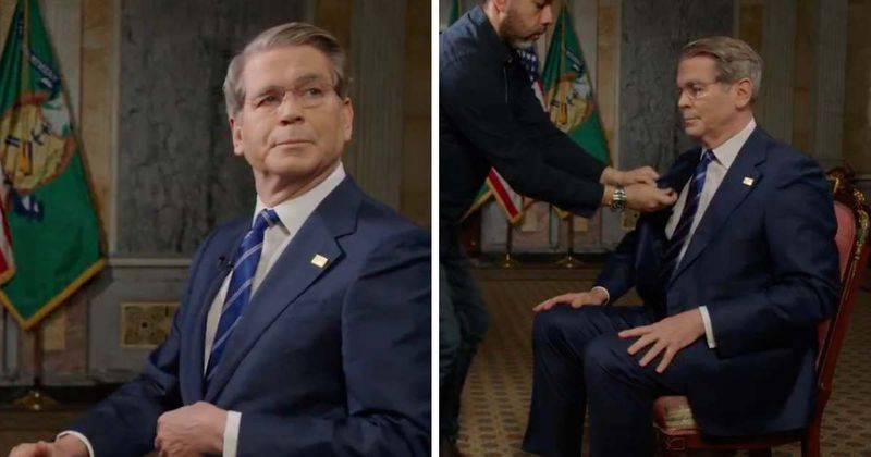 Bessent's face changes as he's summoned for Iran talks mid-interview: 'President wants you right away'