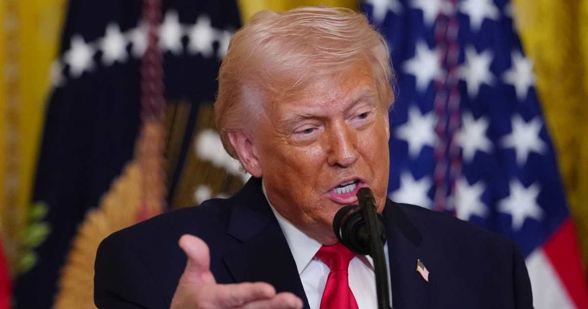 A viral post claimed Donald Trump said if he could come back as anyone else in history, he would choose himself (AP Photo/Julia Demaree Nikhinson)