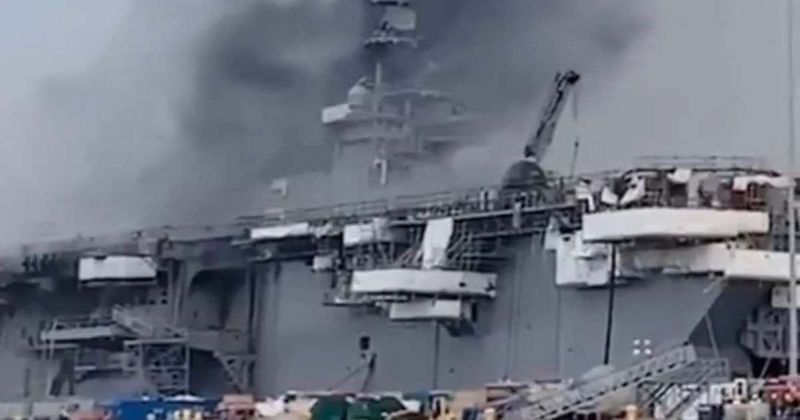 Fact Check: Is the video showing USS Abraham Lincoln on fire after Iranian attack real?