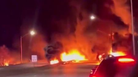 Fuel tanker flips in Newport, Northern Kentucky, crash, sparks massive I-471 fire, 3 hospitalized