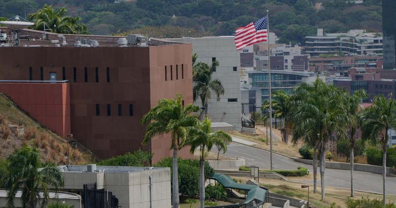 American flag raised at US embassy in Venezuela for first time since 2019 as ties shift