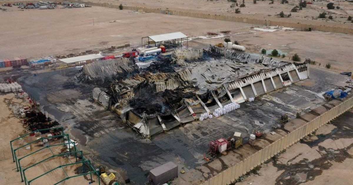 Photo claiming to show the aftermath of a US attack on a water desalination plant in Iran goes viral (@shashank_ssj/X)