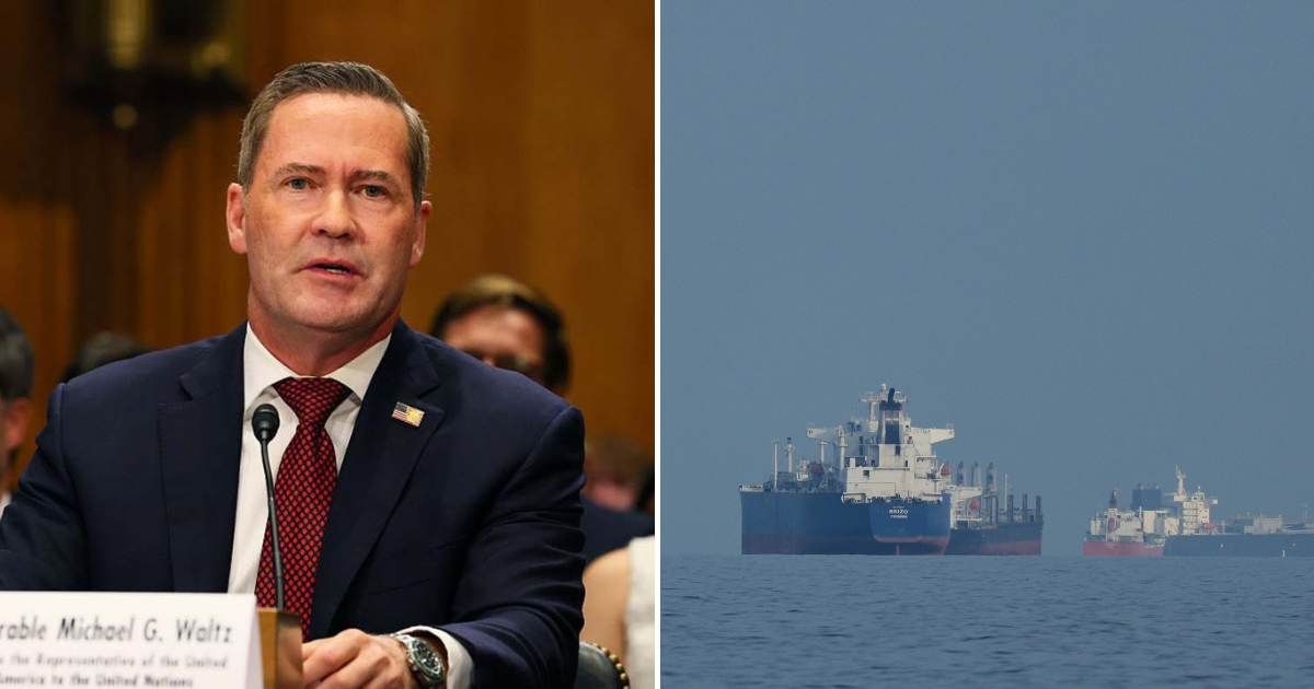 Waltz said Washington is pressing partners to contribute naval support to keep the Strait of Hormuz open (Getty Images)