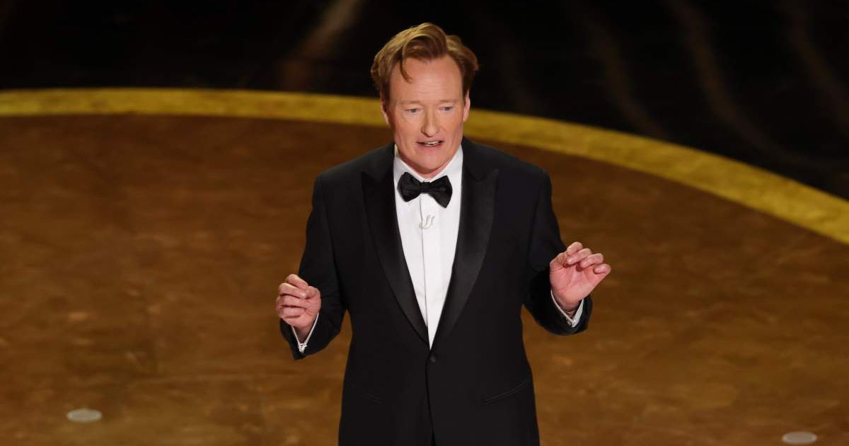 Conan O’Brien, the comedian and TV host is back at the Dolby Theatre, with Academy organizers citing his live audience experience and quick humor as key reasons for bringing him back (Kevin Winter/Getty Images)