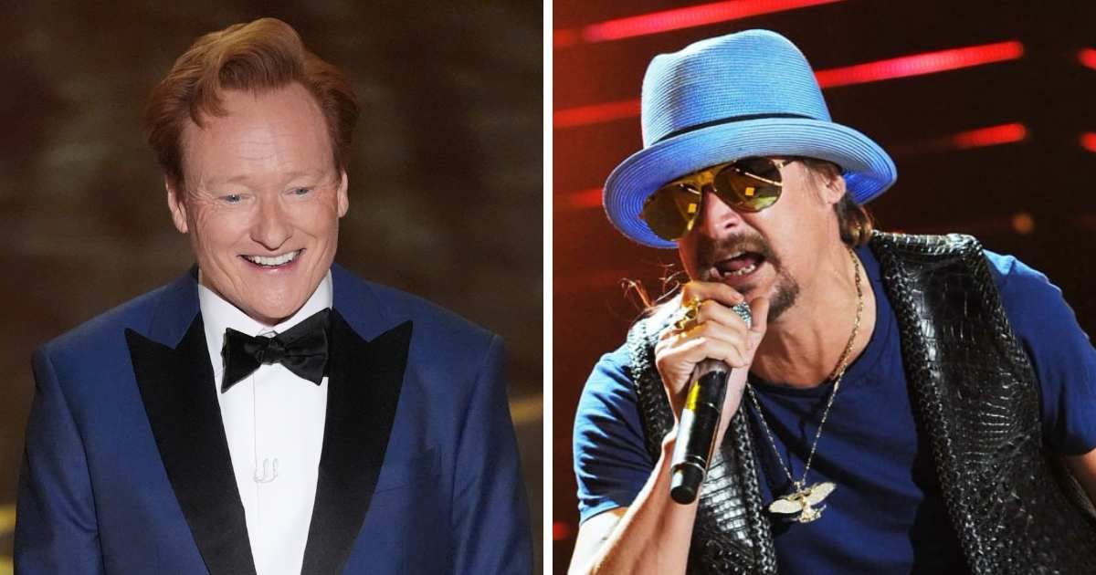 At the 98th Academy Awards, Conan O'Brien opened with jokes targeting the conservative movement and referencing Kid Rock’s Turning Point USA show (Getty Images, AP Photos)