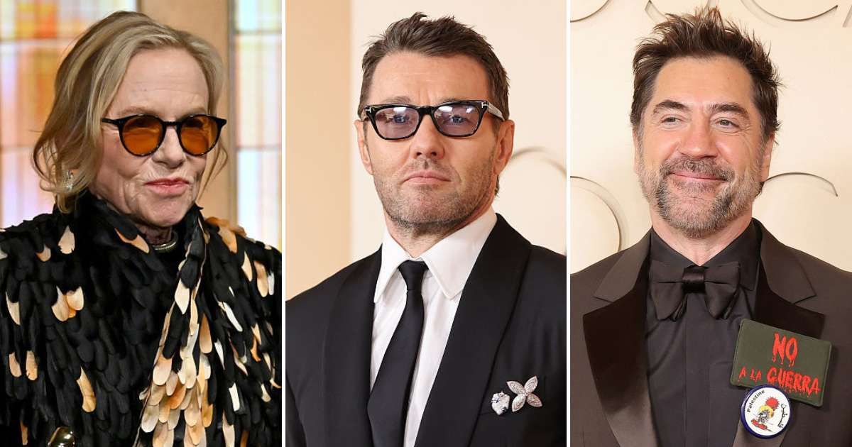 Stars including Javier Bardem and Joel Edgerton used the Oscars red carpet to speak about global conflicts, war and rising tensions around the world (Getty Images)