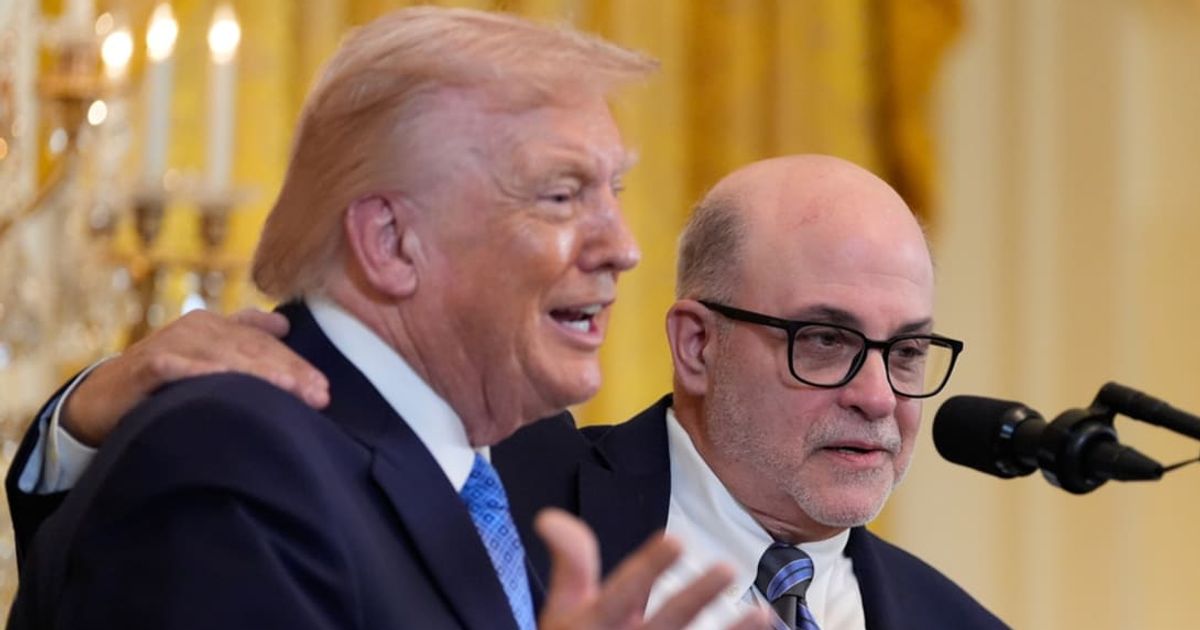 Donald Trump showed his support for Mark Levin and praised him for his 'intellect.' (AP Photo/Alex Brandon)