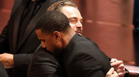 Leonardo DiCaprio pulls Michael B. Jordan into warm hug after latter wins the Oscar for Best Actor